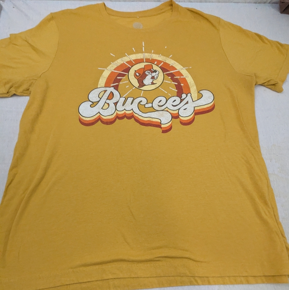 Buc-ee's Yellow Retro Style Yellow Gold T-Shirt 2XL